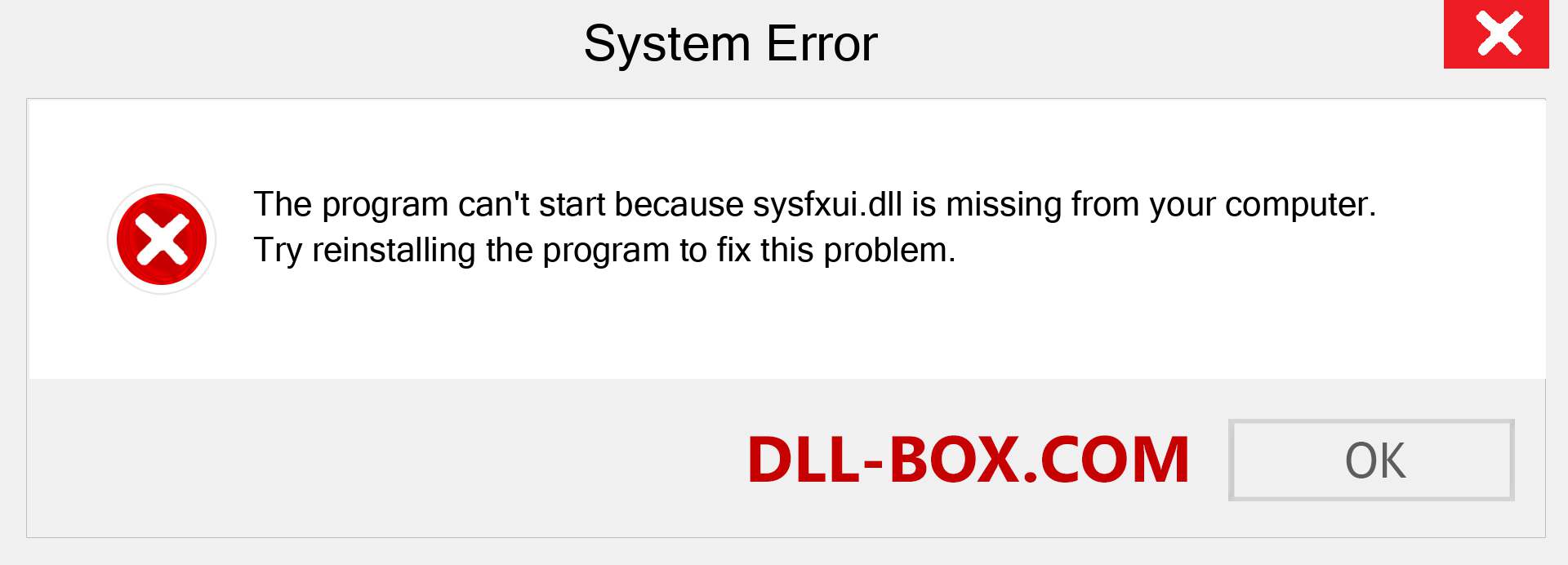  sysfxui.dll file is missing?. Download for Windows 7, 8, 10 - Fix  sysfxui dll Missing Error on Windows, photos, images