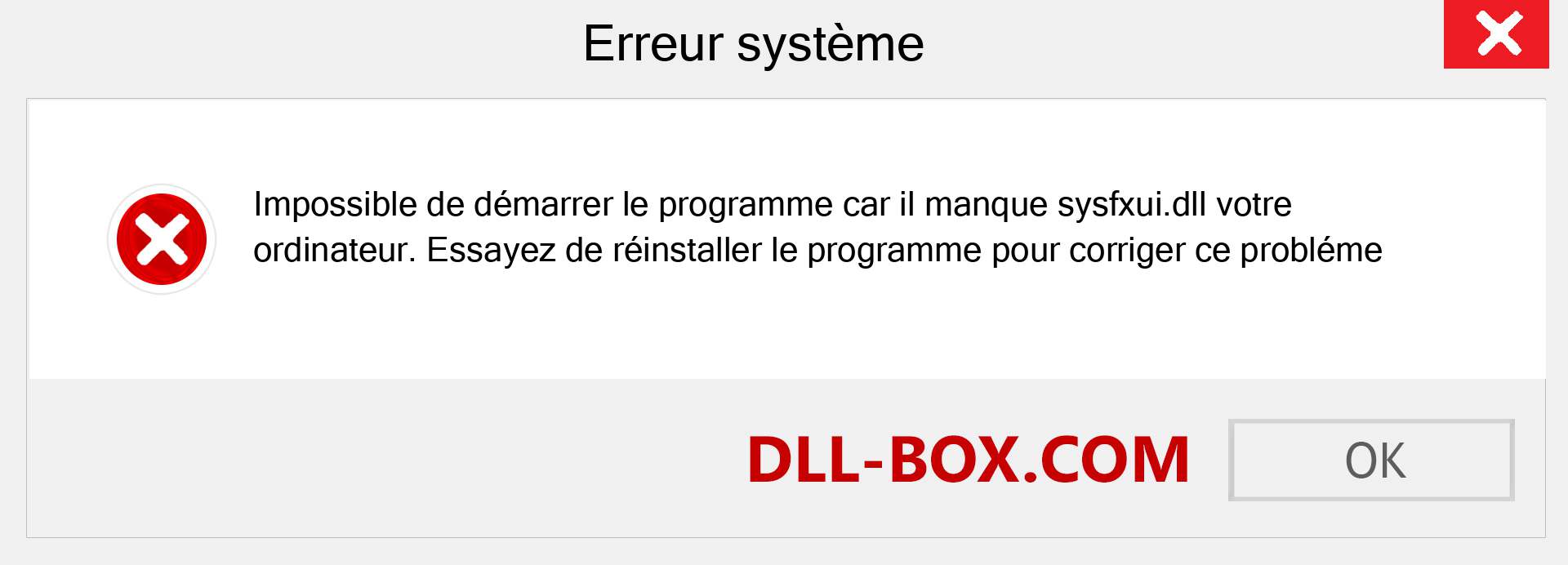 Le fichier sysfxui.dll est manquant ?. Télécharger pour Windows 7, 8, 10 - Correction de l'erreur manquante sysfxui dll sur Windows, photos, images