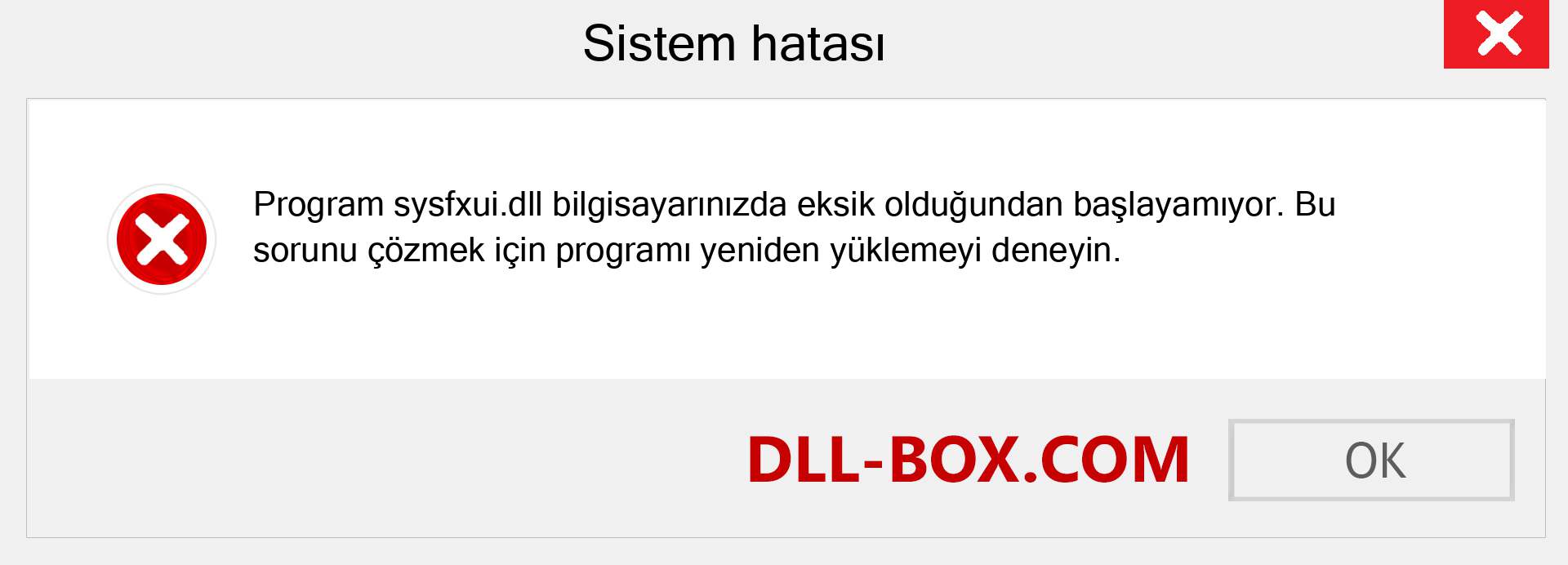 sysfxui.dll dosyası eksik mi? Windows 7, 8, 10 için İndirin - Windows'ta sysfxui dll Eksik Hatasını Düzeltin, fotoğraflar, resimler